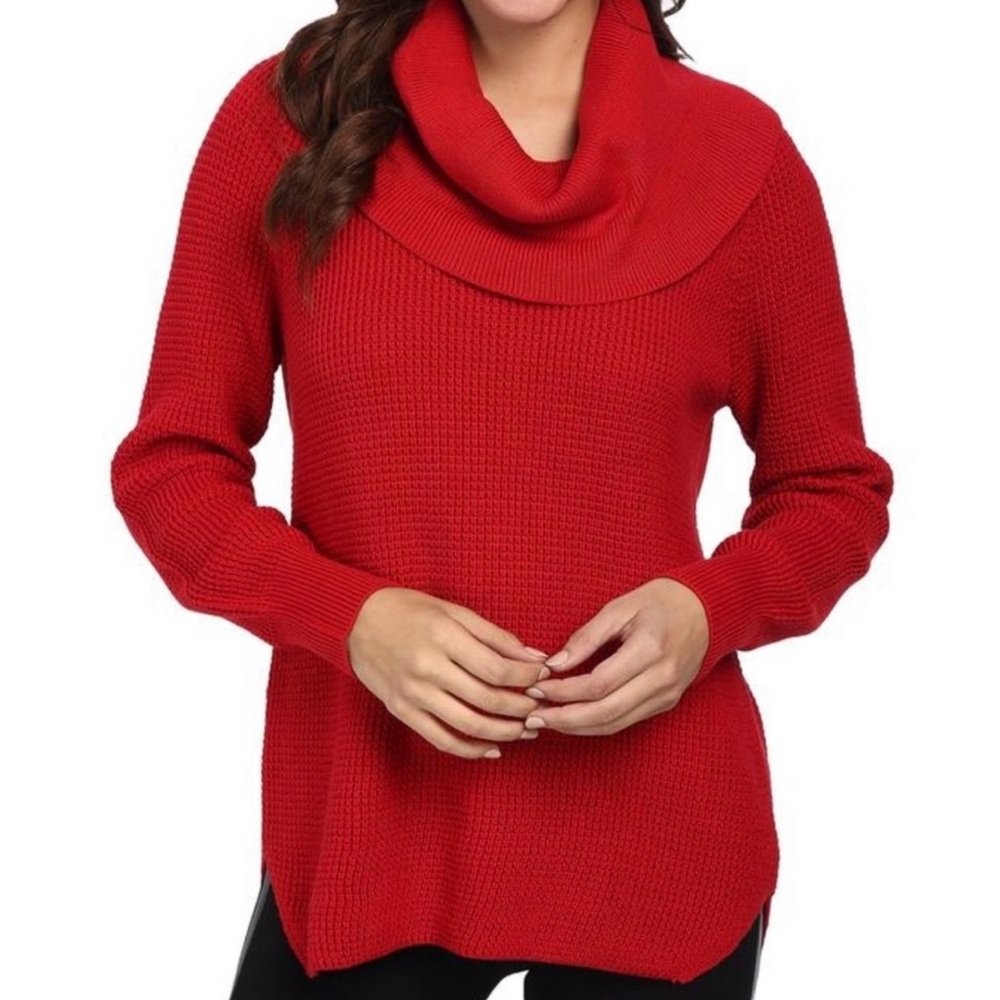 Michael Kors Red Cowl Neck Sweater